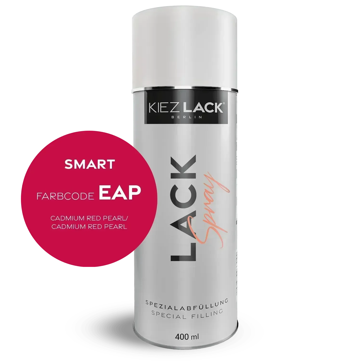 Kiezlack Lackspray Autolack Spraydose SMART EAP CADMIUM RED PEARL Lackspray