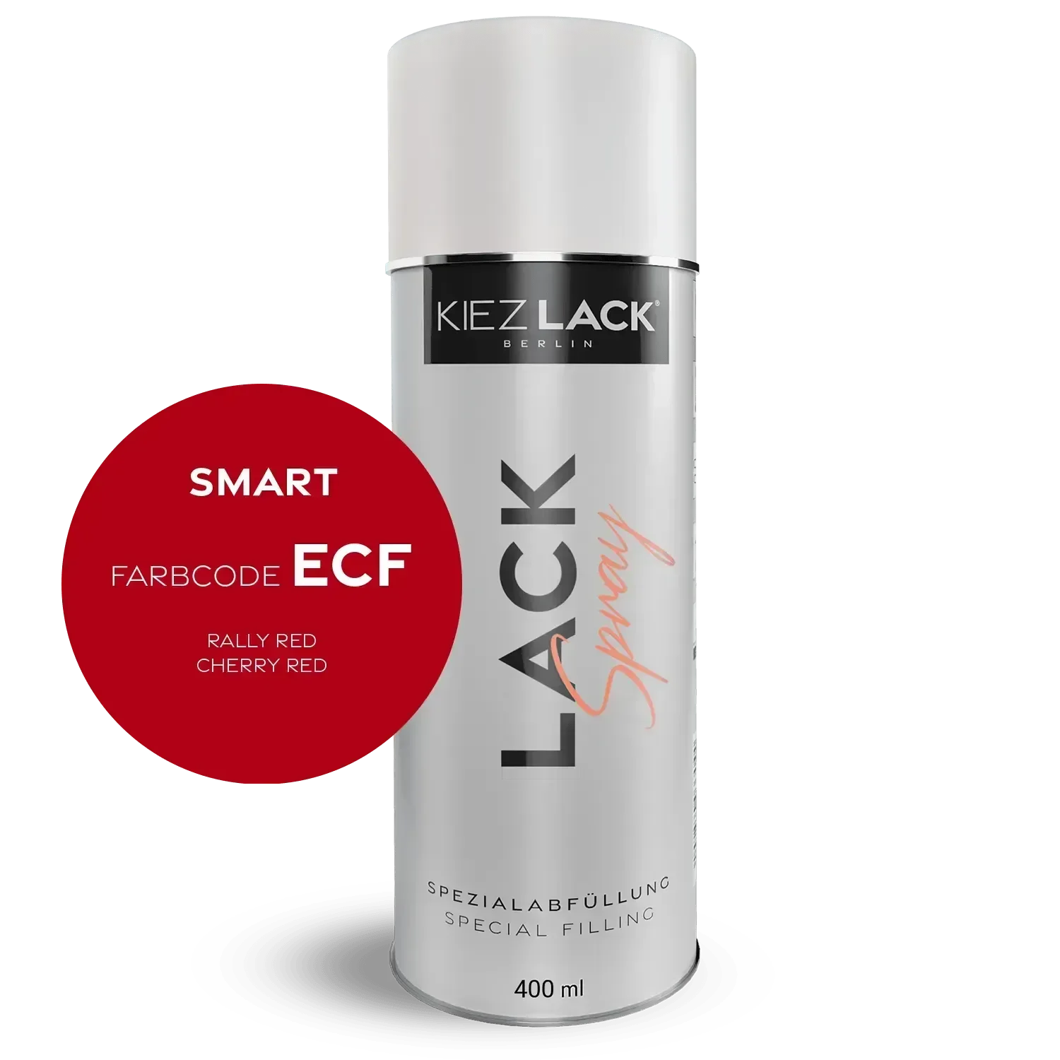 Kiezlack Lackspray Autolack Spraydose SMART ECF RALLY RED Lackspray