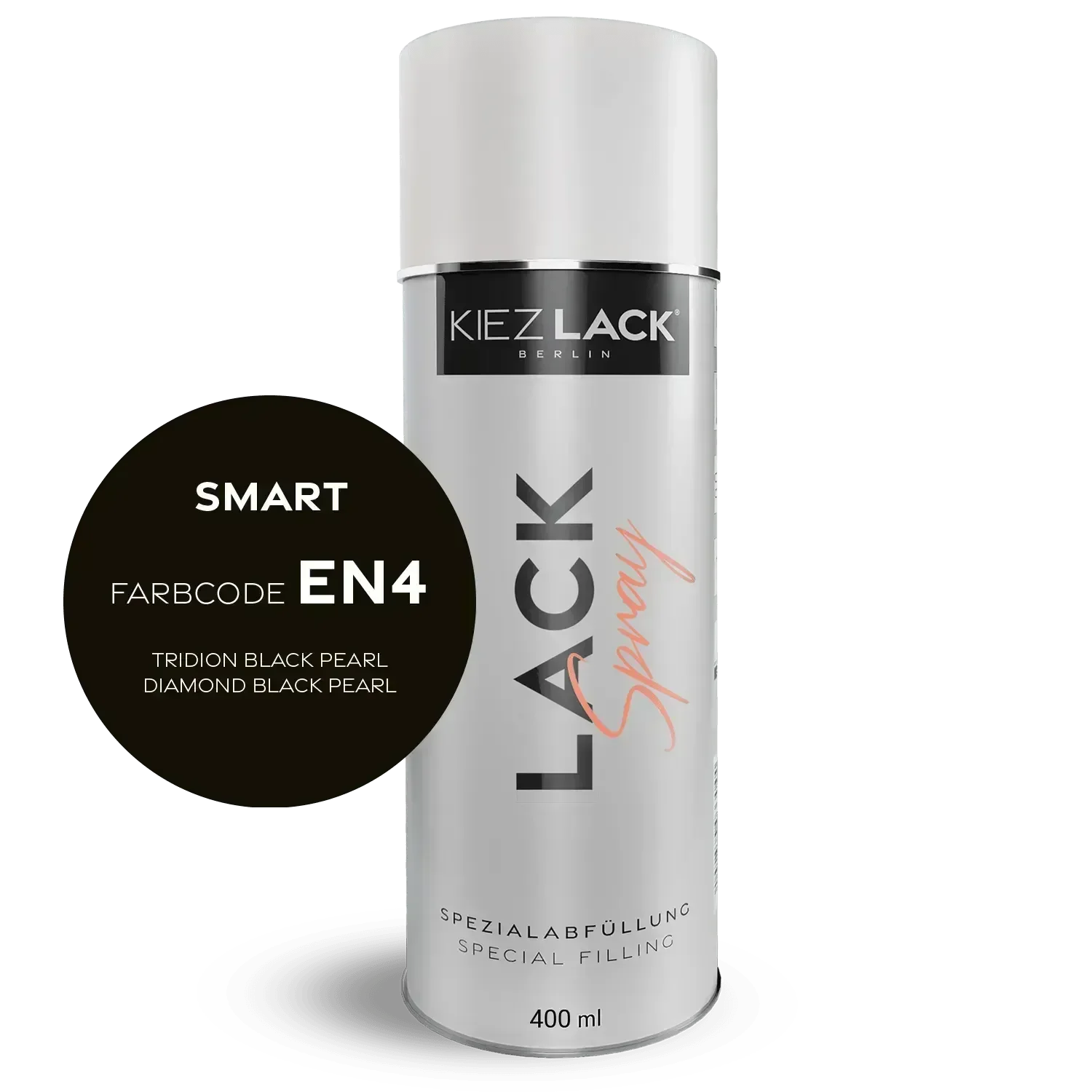 Kiezlack Lackspray Autolack Spraydose SMART EN4 TRIDION BLACK PEARL Lackspray