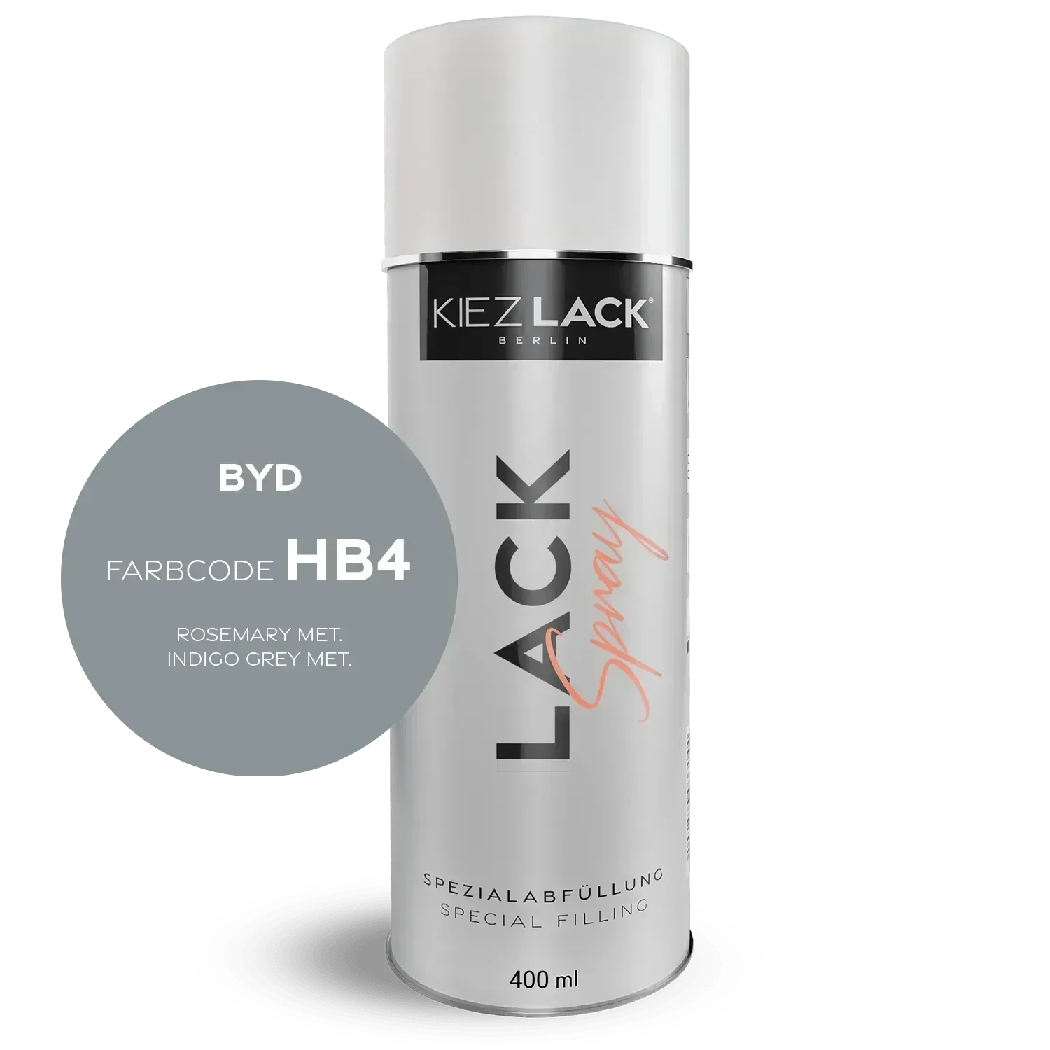 Kiezlack Lackspray Autolack Spraydose BYD HB4 ROSEMARY MET. Lackspray