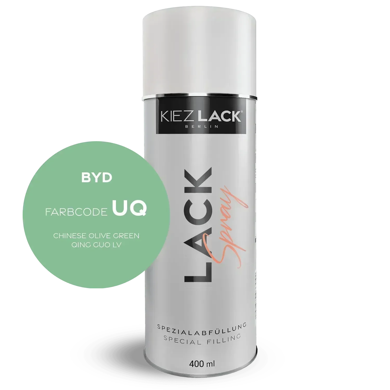 Kiezlack Lackspray Autolack Spraydose BYD UQ CHINESE OLIVE GREEN Lackspray