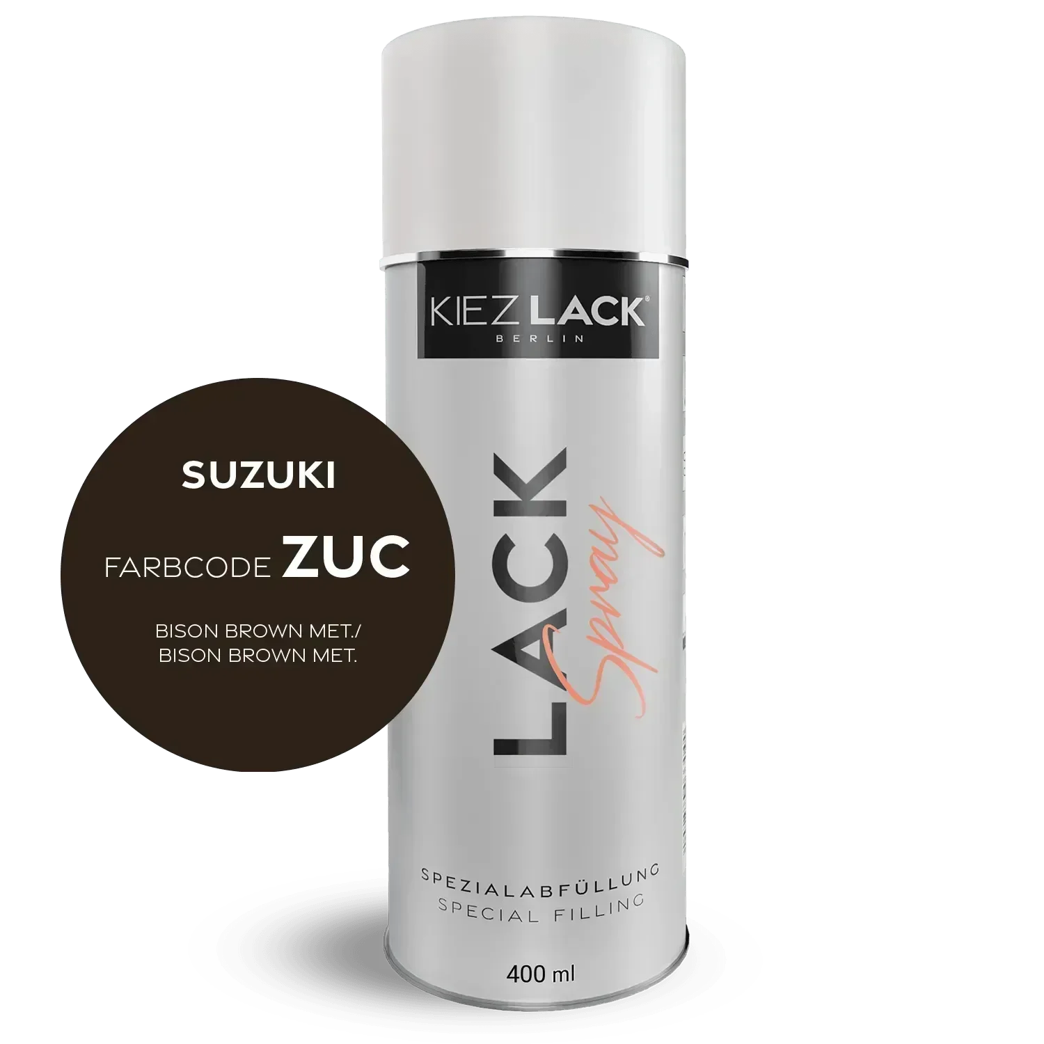 Kiezlack Lackspray Autolack Spraydose SUZUKI ZUC BISON BROWN MET. Lackspray