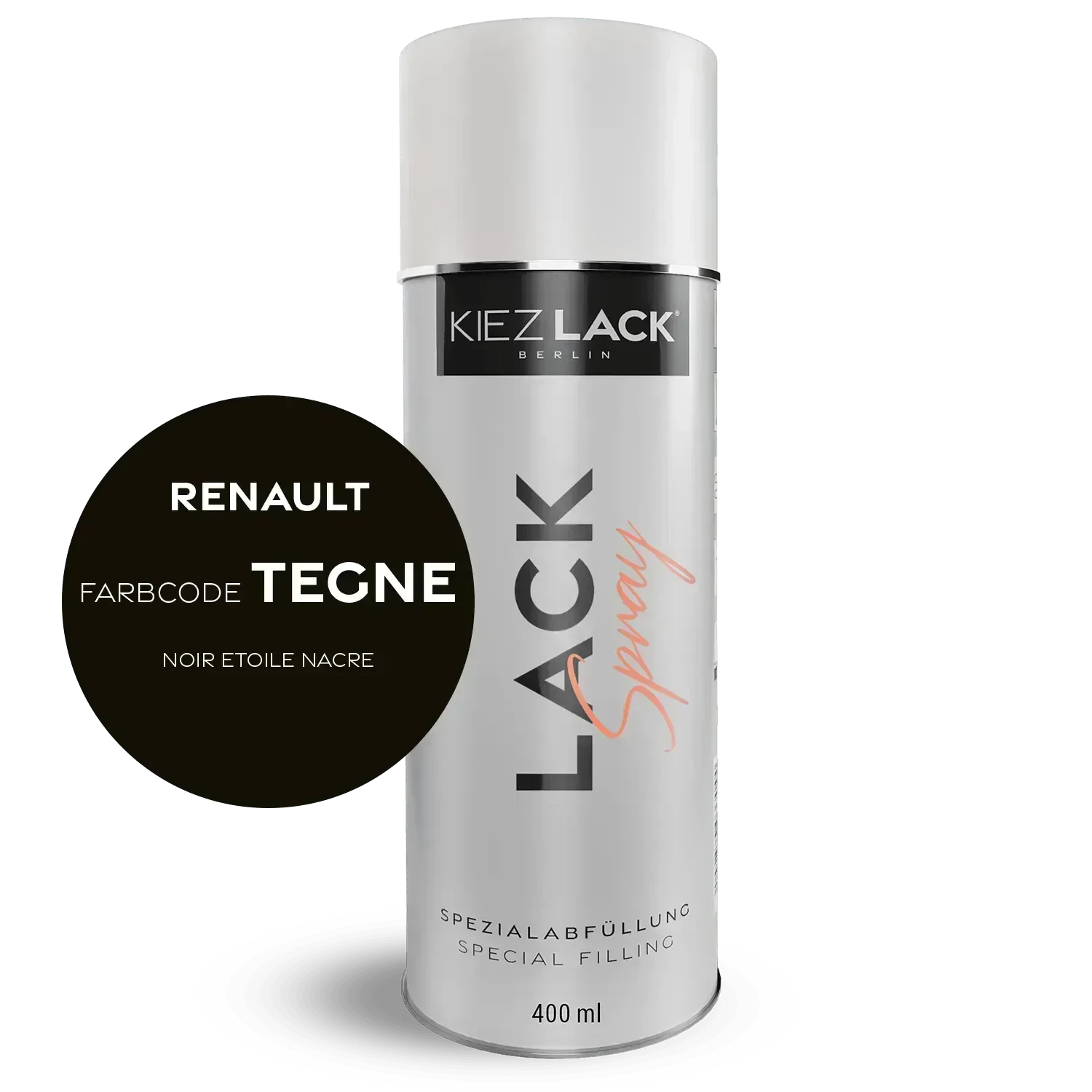 Kiezlack Autolack Spraydose Renault TEGNE NOIR ETOILE NACRE
