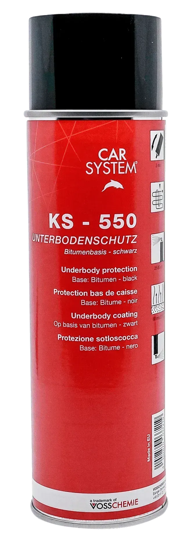 Carsystem Unterbodenschutz-Spray KS-550 auf Bitumenbasis - Kiezlack