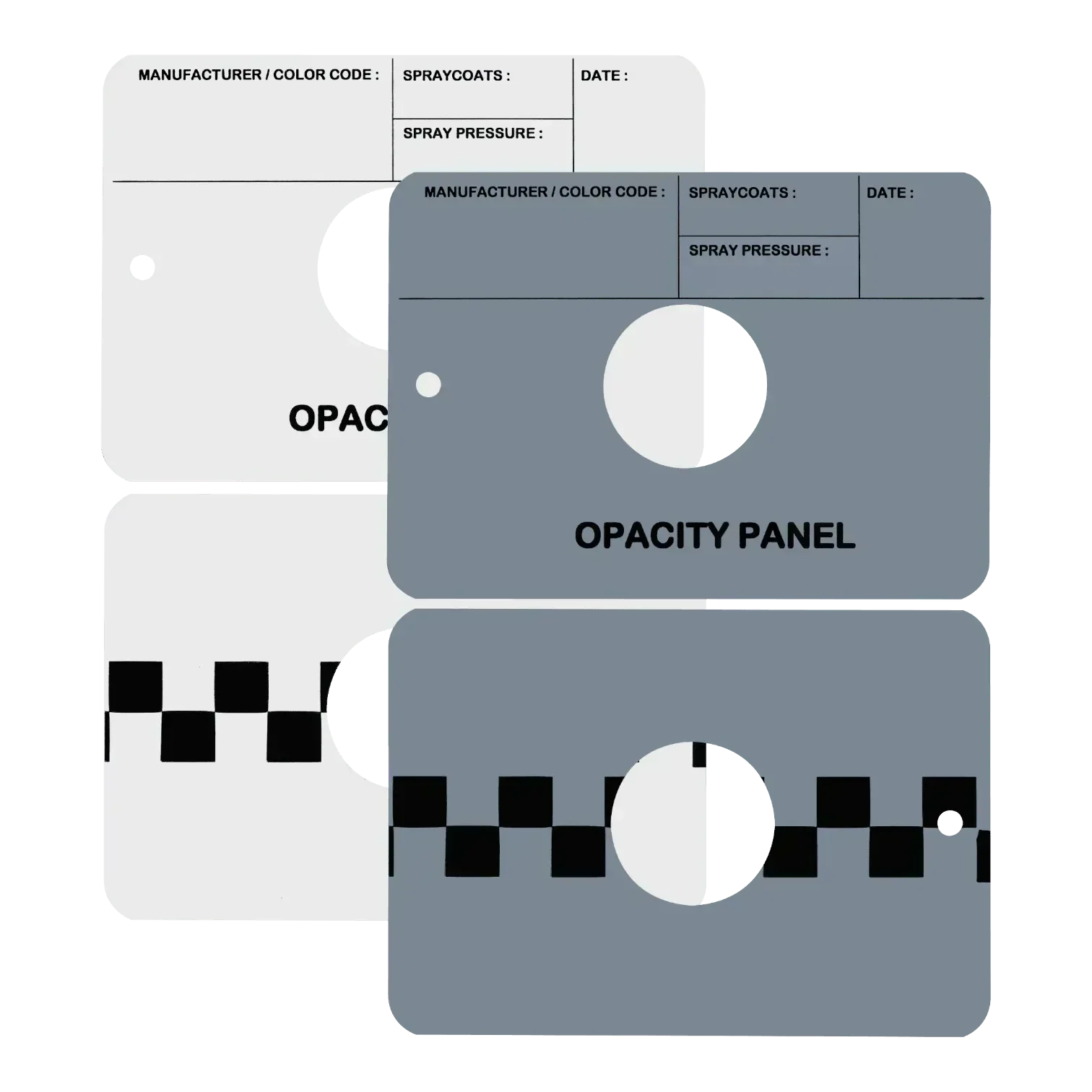 Carsystem Spray Out Cards Metall – Farbtonmusterkarten aus Metall