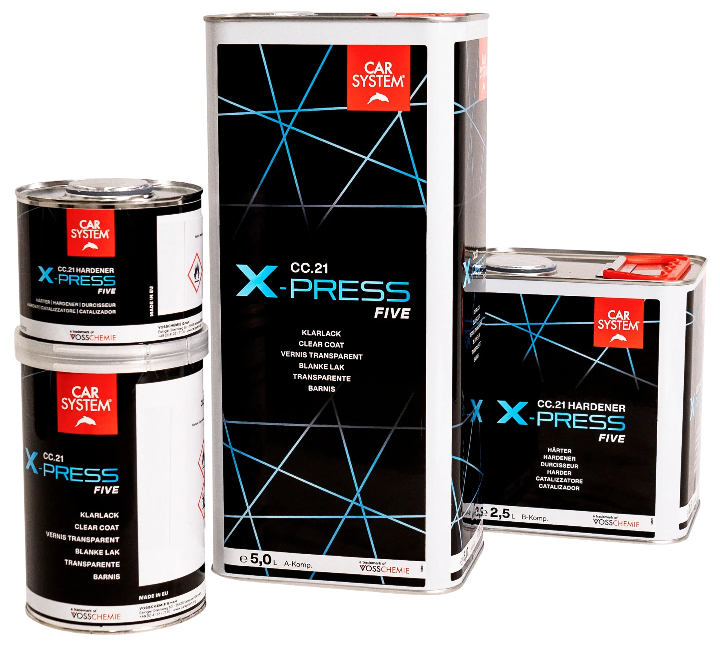 Kiezlack Carsystem CC.21 X‑press FIVE 2K Klarlack – 1,5 L oder 7,5 L Set (inkl. Härter)