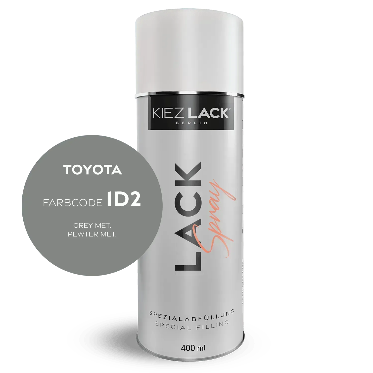 Autolack Spraydose Toyota 1D2 GREY MET. - Kiezlack