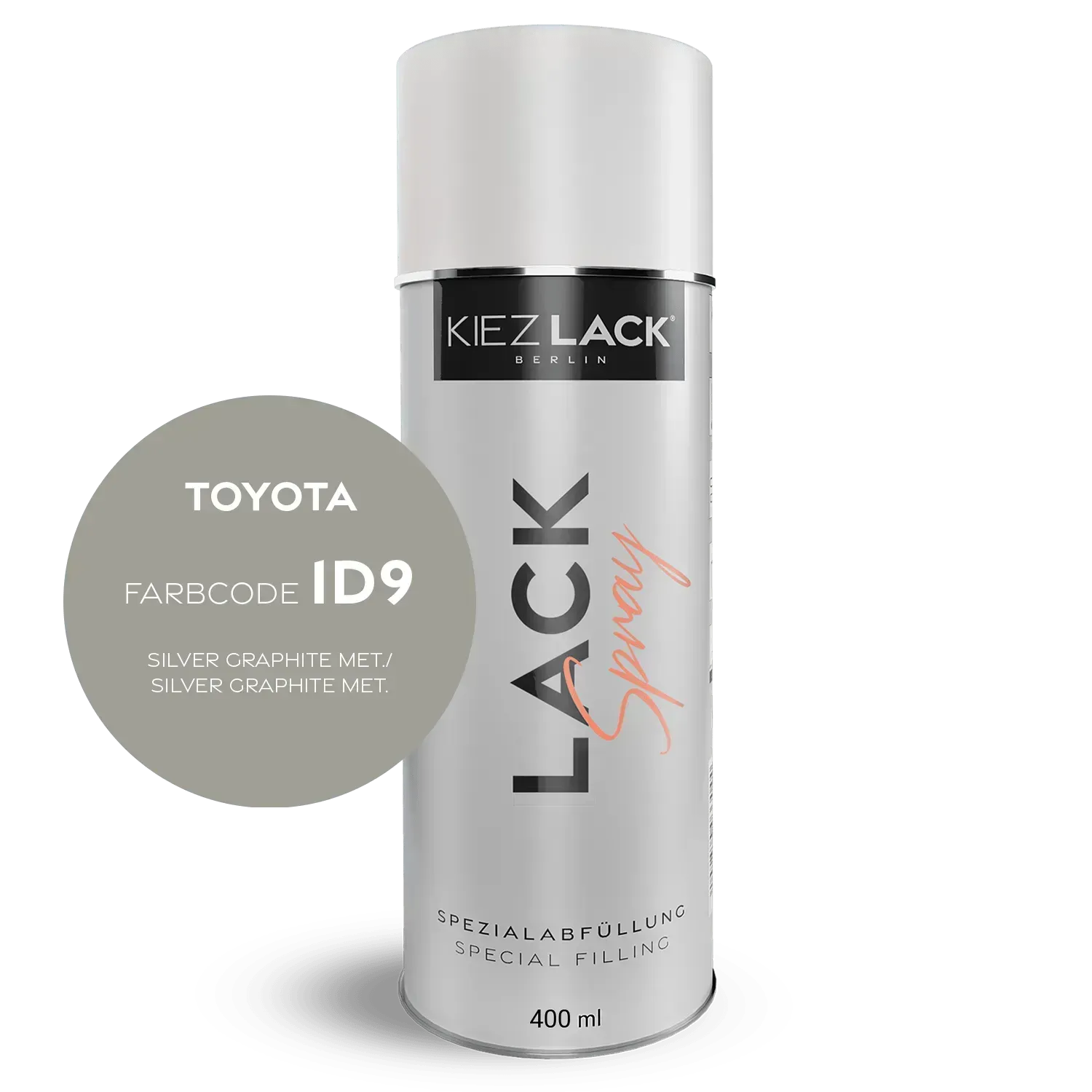 Autolack Spraydose Toyota 1D9 SILVER GRAPHITE MET. - Kiezlack