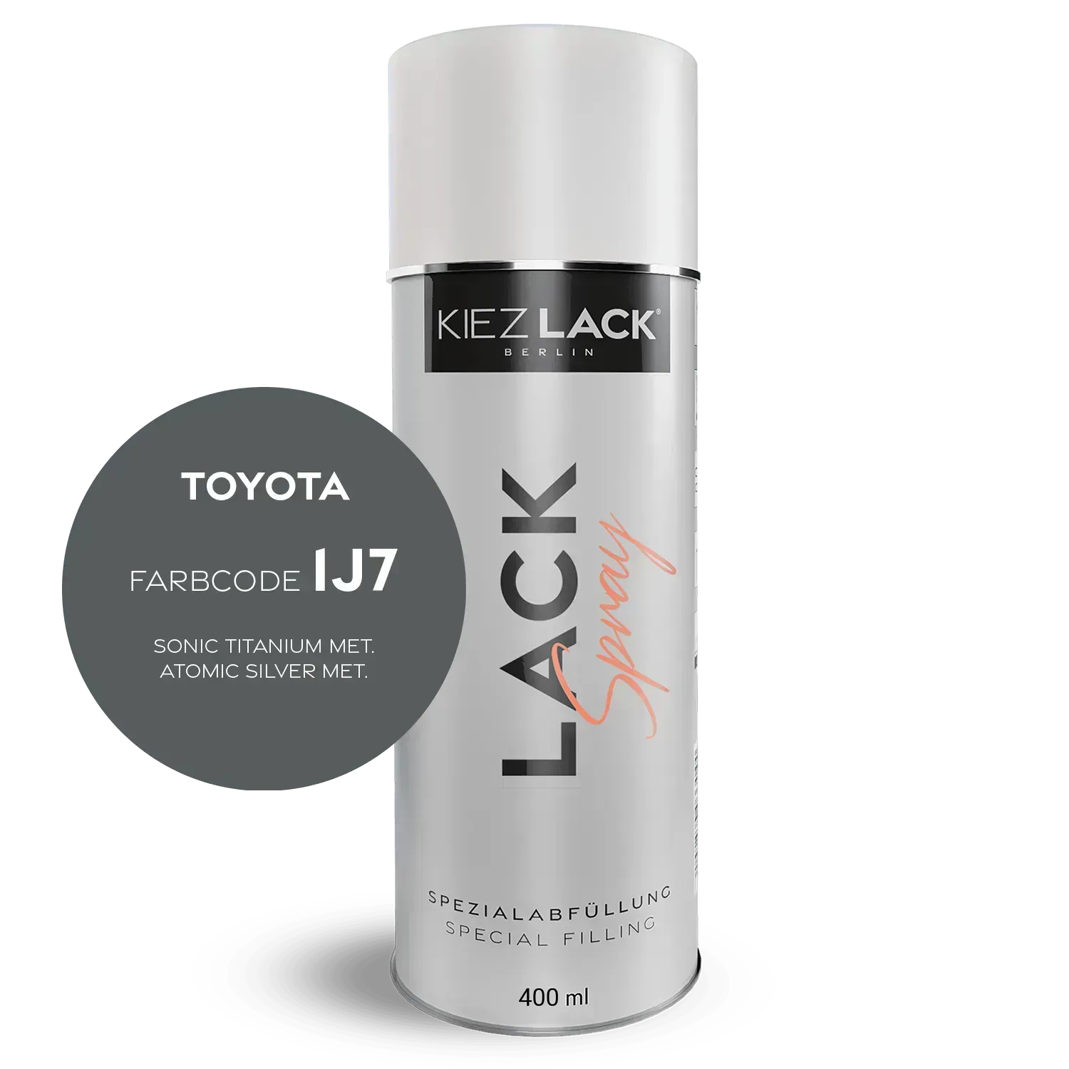 Autolack Spraydose Toyota 1j7 SONIC TITANIUM MET. - Kiezlack