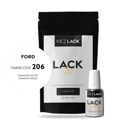 Autolack Lackstift FORD 206 DIAMOND WHITE - Kiezlack