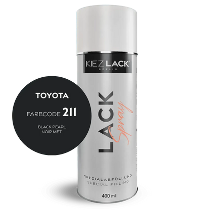 Autolack Spraydose Toyota 211 BLACK PEARL - Kiezlack