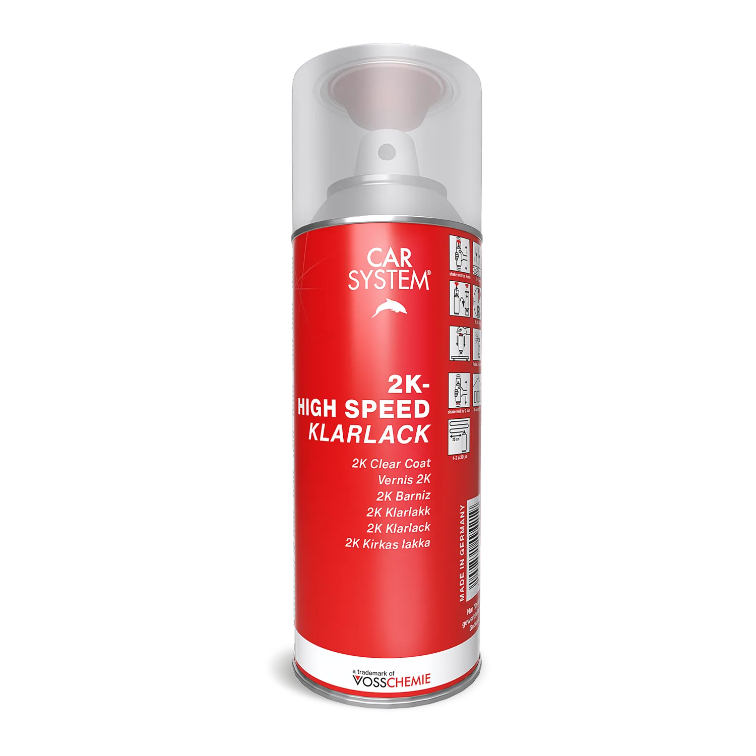 Carsystem Klarlack 2K HIGH SPEED Spray 400 ml - Kiezlack