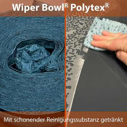 ZVG ZVG zetClean® Wiper Bowl Polytex® – Feuchte Reinigungstücher im Spendereimer (72 Tücher)