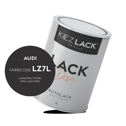 Kiezlack 1K Autolack Lackdose Basislack spritzfertig AUDI LZ7L LAVAGRAU PEARL