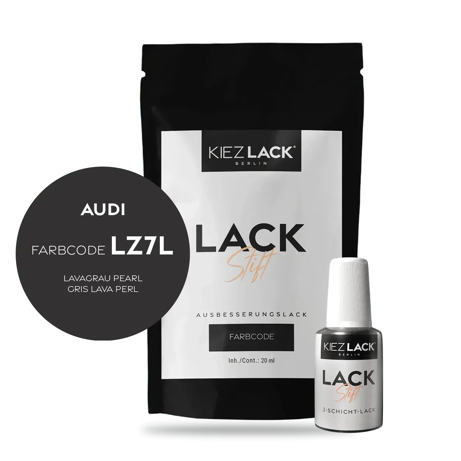 Autolack Lackstift AUDI LZ7L LAVAGRAU PEARL - Kiezlack