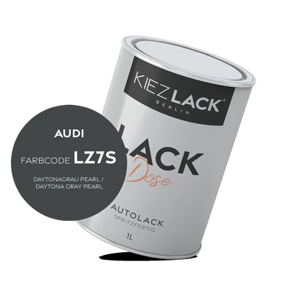 Kiezlack 1K Autolack Lackdose Basislack spritzfertig AUDI LZ7S DAYTONAGRAU PEARL