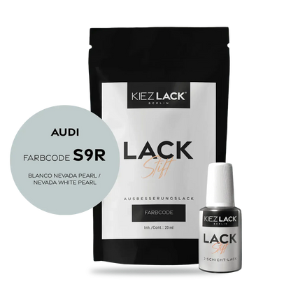 Autolack Lackstift AUDI S9R BLANCO NEVADA PEARL - Kiezlack