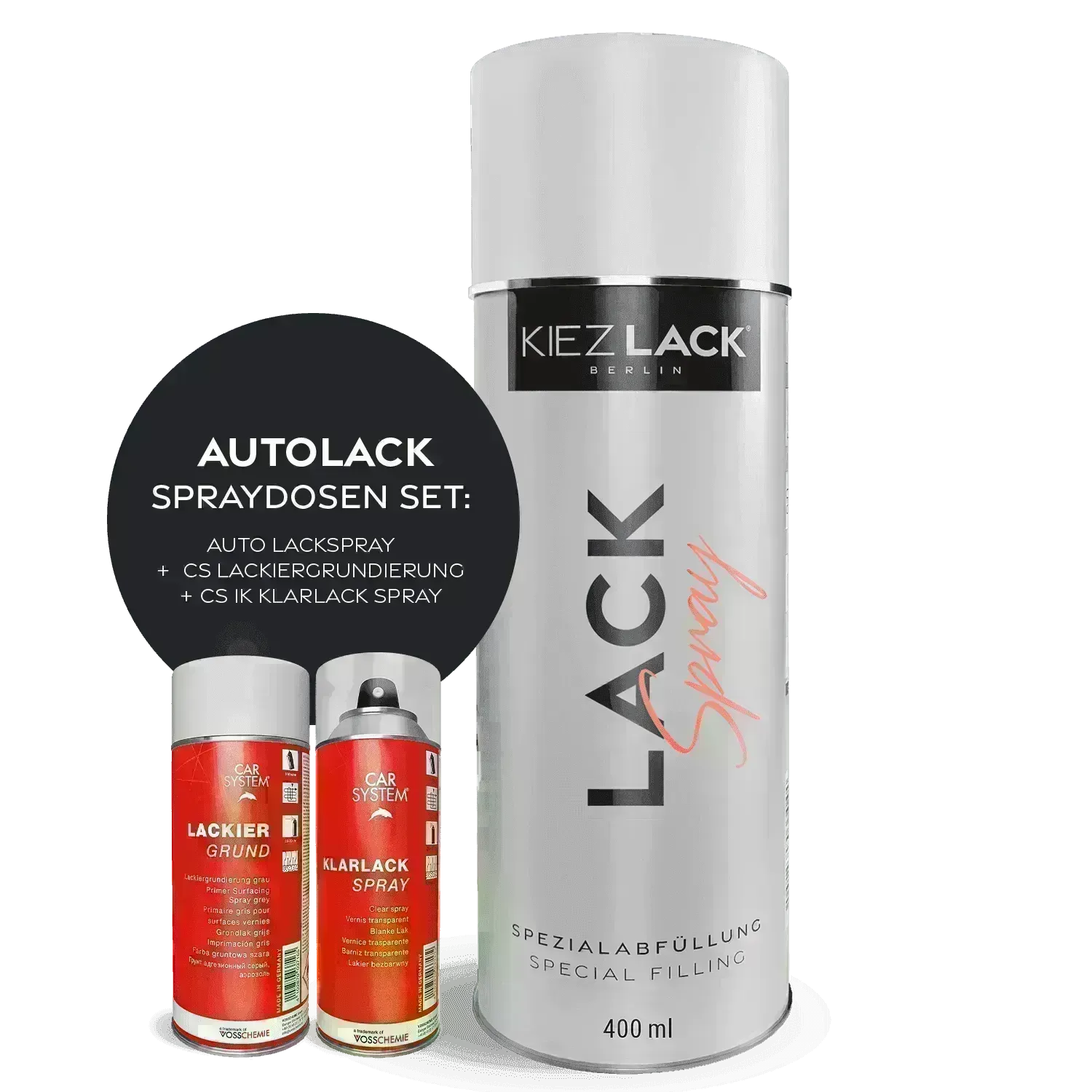 Autolack Spraydose VOLVO 19 BLACK STONE Lackspray - Kiezlack