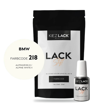 Autolack Lackstift BMW 218 ALPINWEISS III - Kiezlack