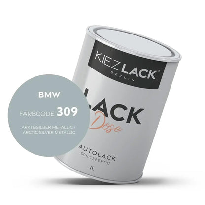 Kiezlack 1K Autolack Lackdose Basislack spritzfertig BMW 309 ARKTISSILBER Metallic