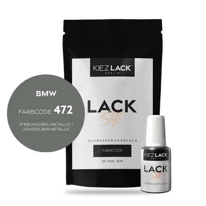 Autolack Lackstift BMW 472 STERLINGGRAU Metallic - Kiezlack