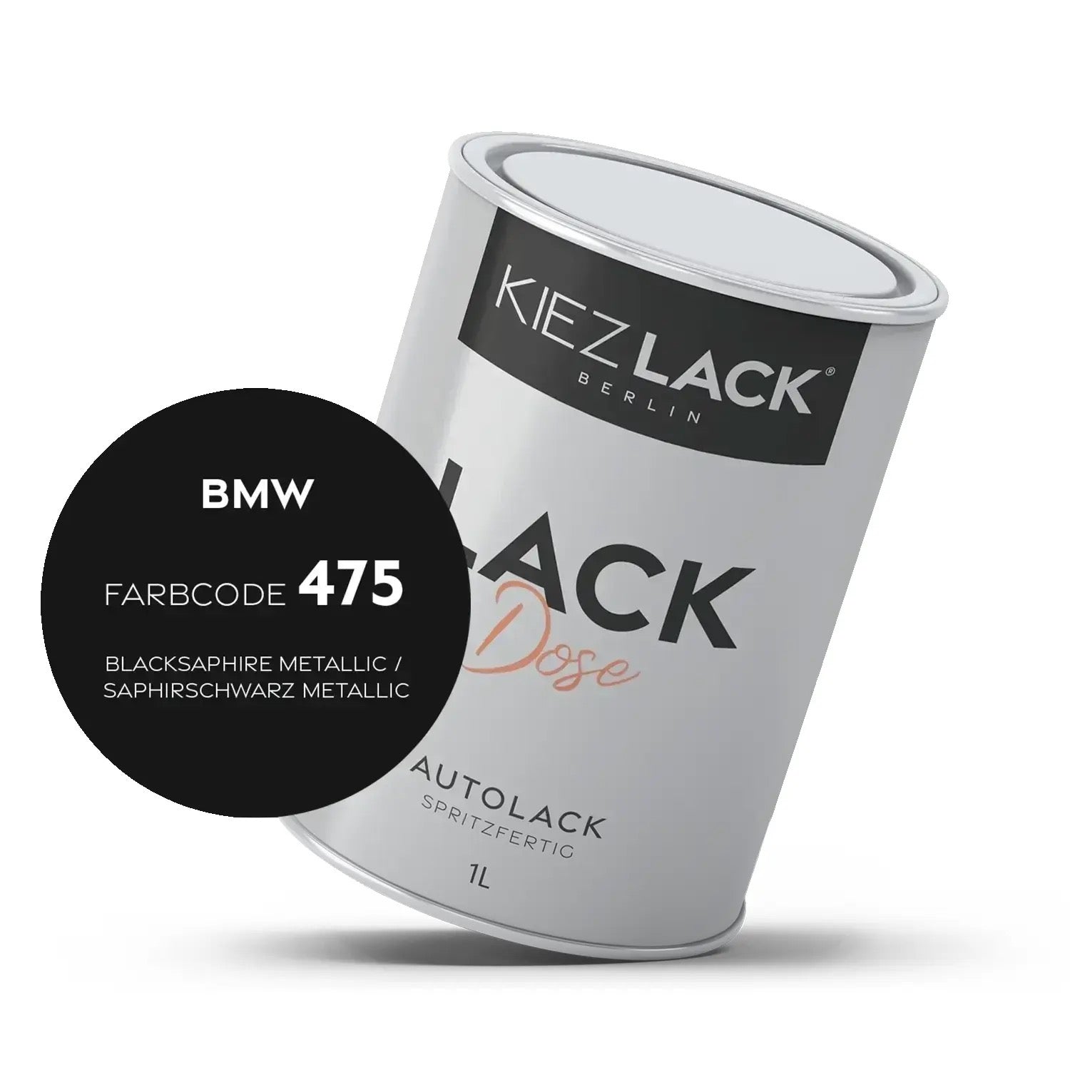 1K Autolack Lackdose Basislack spritzfertig BMW 475 BLACKSAPHIRE Metallic