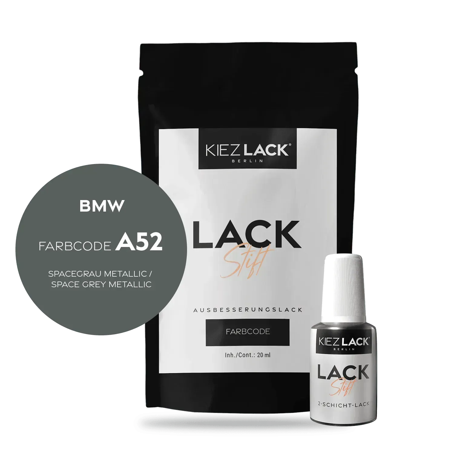 Autolack Lackstift BMW A52 SPACEGRAU Metallic - Kiezlack