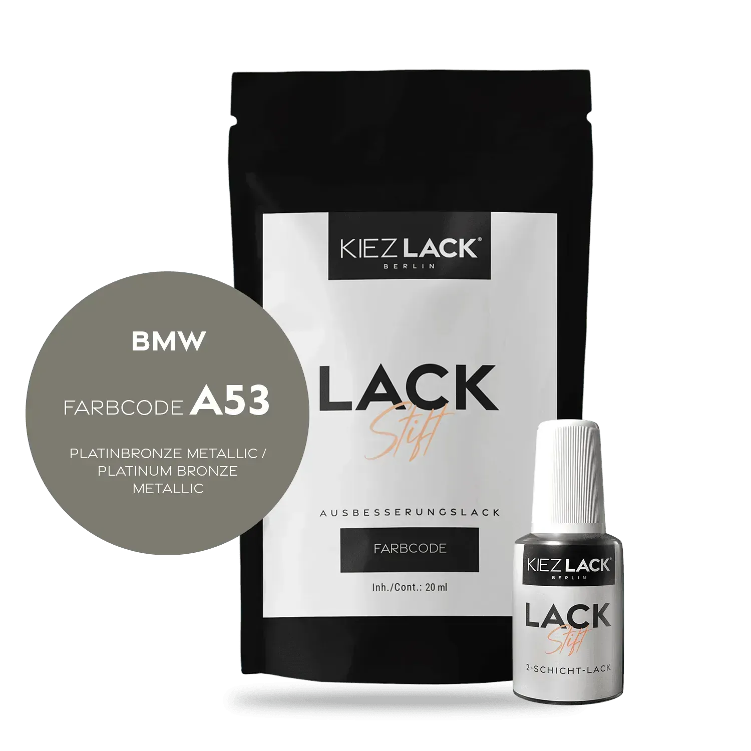 Autolack Lackstift BMW A53 PLATINBRONZE Metallic - Kiezlack