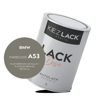 Kiezlack 1K Autolack Lackdose Basislack spritzfertig BMW A53 PLATINBRONZE Metallic