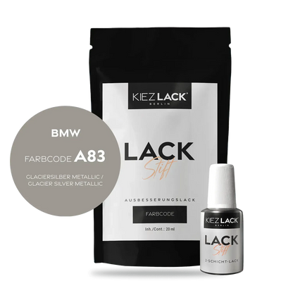 Autolack Lackstift BMW A83 GLACIERSILBER Metallic - Kiezlack