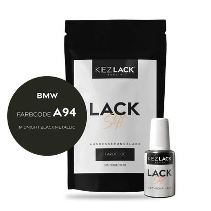 Autolack Lackstift BMW A94 MIDNIGHT BLACK Metallic - Kiezlack