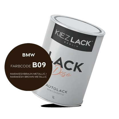 Kiezlack 1K Autolack Lackdose Basislack spritzfertig BMW B09 MARAKESHBRAUN Metallic