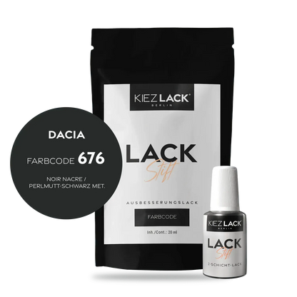 Autolack Lackstift DACIA 676 NOIR NACRE - Kiezlack