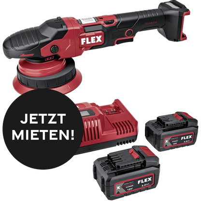 Kiezlack MIETGERÄT Exzenterpoliermaschine FLEX Akkubetrieben
