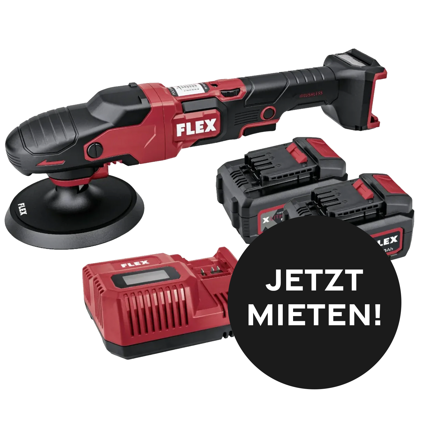 Kiezlack MIETGERÄT Rotationspoliermaschine FLEX Akkubetrieben