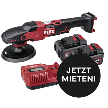 Kiezlack MIETGERÄT Rotationspoliermaschine FLEX Akkubetrieben