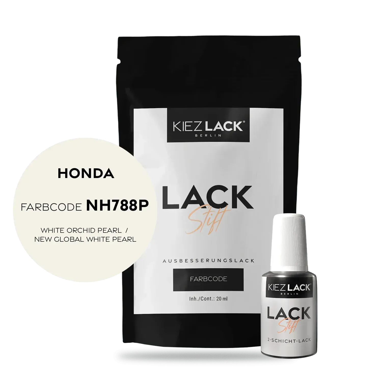 Autolack Lackstift HONDA NH788P WHITE ORCHID PEARL - Kiezlack