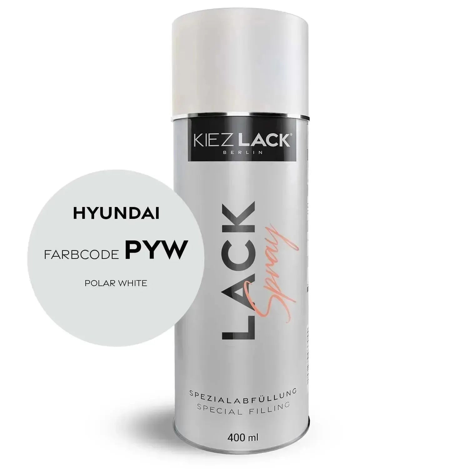 Autolack Spraydose HYUNDAI PYW POLAR WHITE - Kiezlack