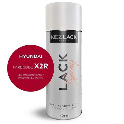 Autolack Spraydose HYUNDAI X2R RED PASSION PEARL - Kiezlack