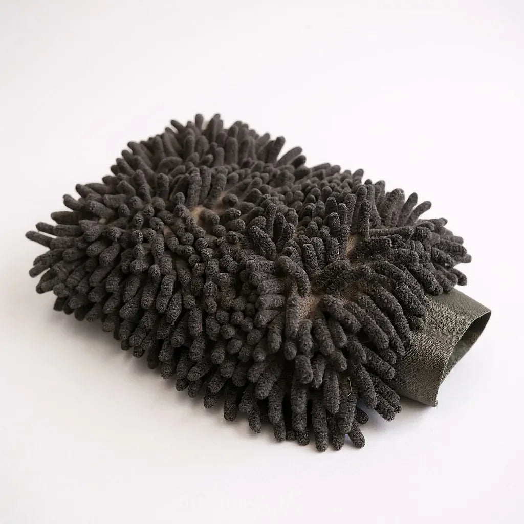 Kiezlack Racer Wash Mitt Black – Hochwertiger Mikrofasch‑Waschhandschuh 1.500 GSM