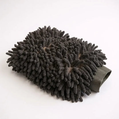 Kiezlack Racer Wash Mitt Black – Hochwertiger Mikrofasch‑Waschhandschuh 1.500 GSM