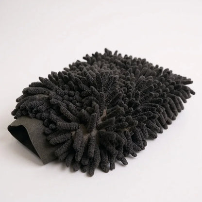 Kiezlack Racer Wash Mitt Black – Hochwertiger Mikrofasch‑Waschhandschuh 1.500 GSM