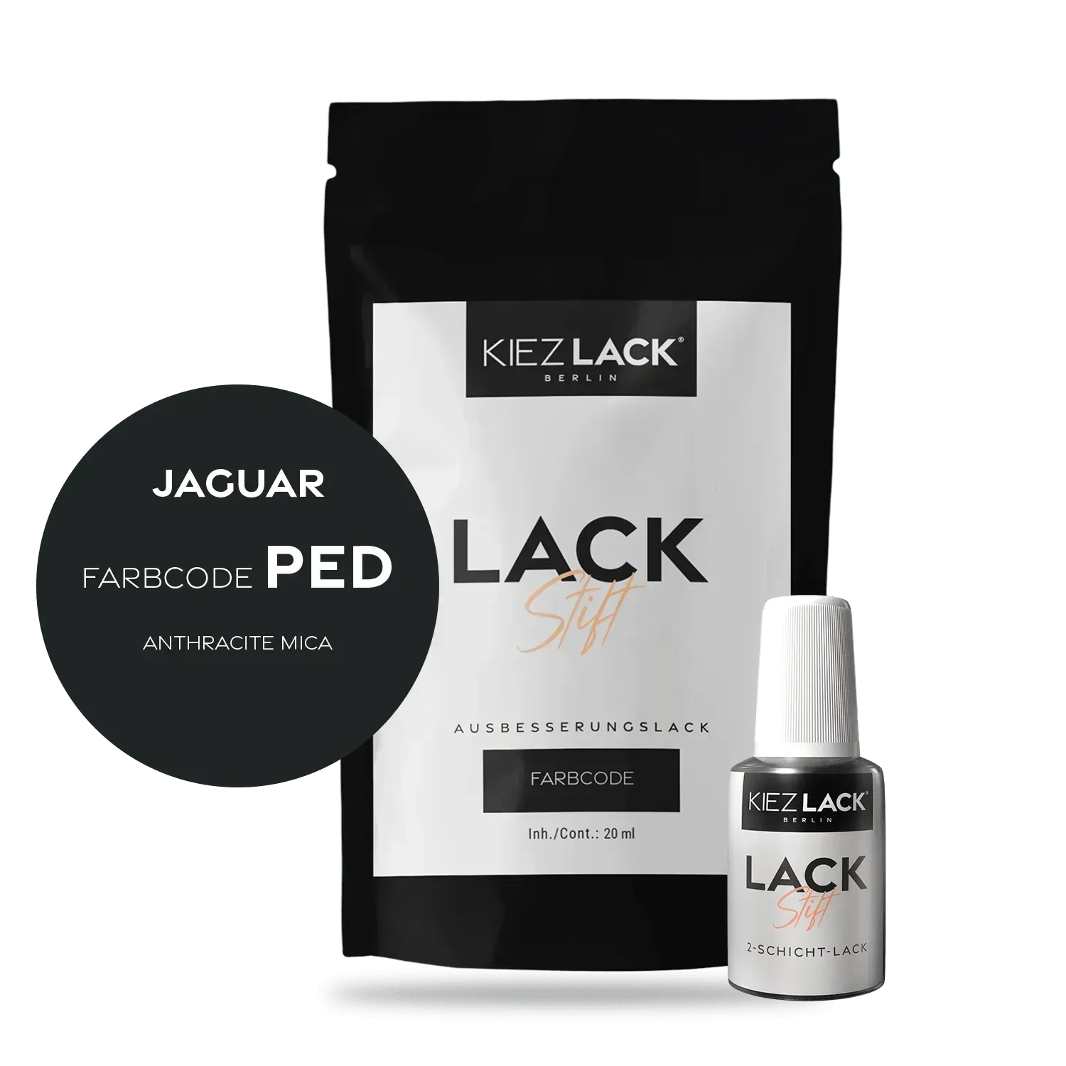 Autolack Lackstift JAGUAR PED ANTHRACITE MICA - Kiezlack