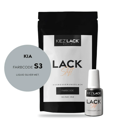 Autolack Lackstift KIA S3 LIQUID SILVER MET. - Kiezlack