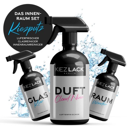 Kiezlack KIEZPUTZ 3er-Set - Reiniger für Glas & Innenraum