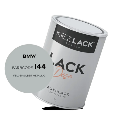 Kiezlack 1K Autolack Lackdose Basislack spritzfertig BMW 144 FELGENSILBER Metallic