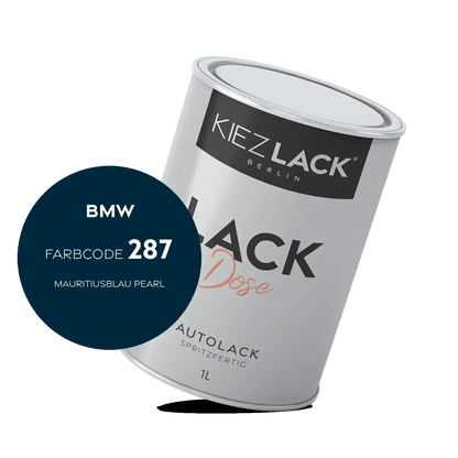 Kiezlack 1K Autolack Lackdose Basislack spritzfertig BMW 287 MAURITIUSBLAU PEARL