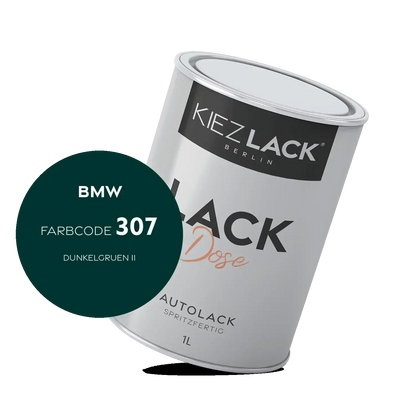 Kiezlack 1K Autolack Lackdose Basislack spritzfertig BMW 307 DUNKELGRUEN II