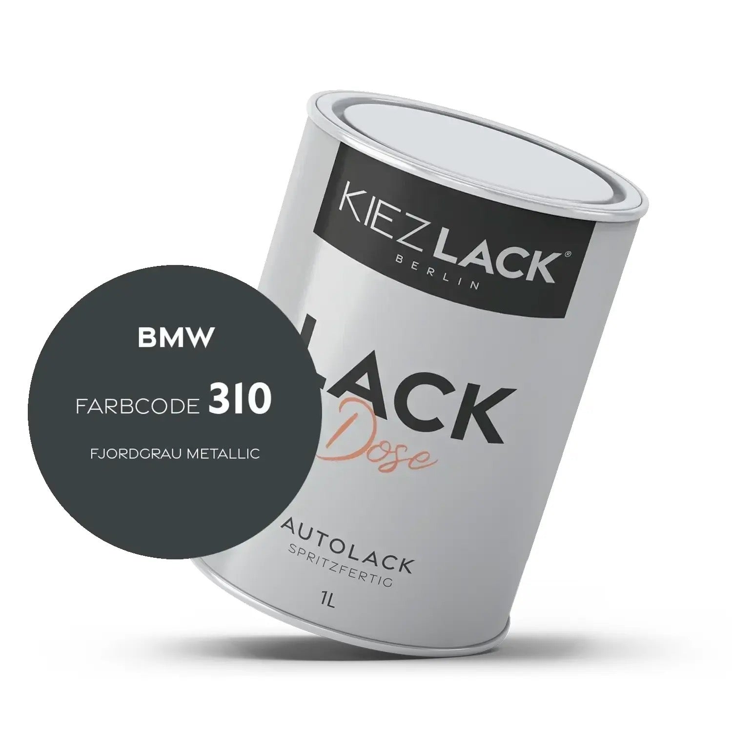 1K Autolack Lackdose Basislack spritzfertig BMW 310 FJORDGRAU Metallic