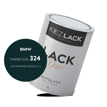 Kiezlack 1K Autolack Lackdose Basislack spritzfertig BMW 324 OXFORDGRUEN Metallic II